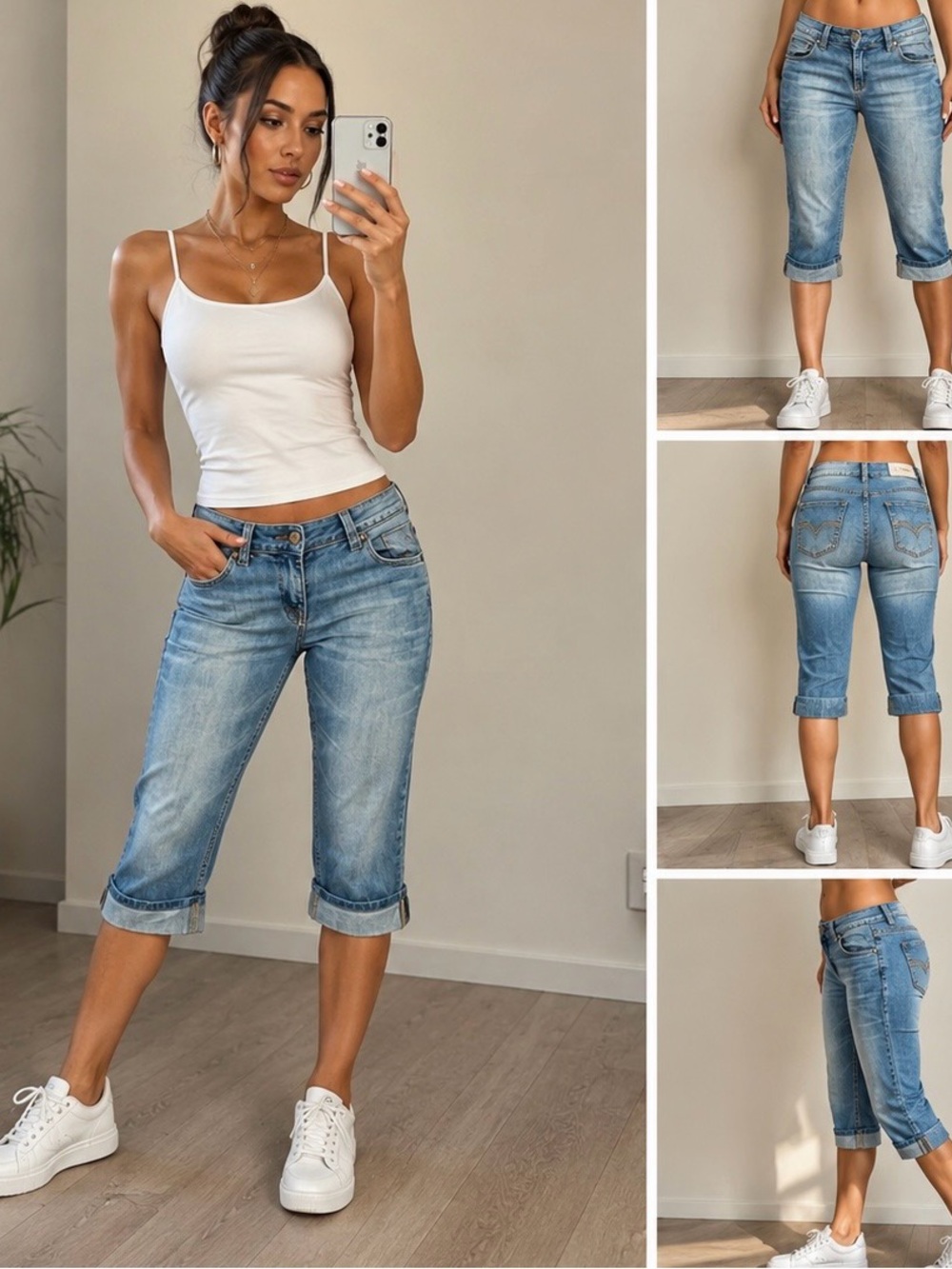 Y2K QS by s.Oliver Denim Capri Shorts 💙